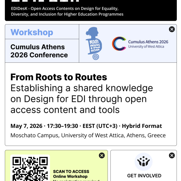 From Roots to Routes | EDIDesK Workshop at Cumulus Athens 2026