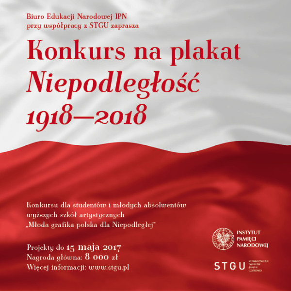 Niepodległość 1918-2018 - konkurs na plakat