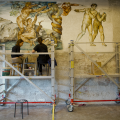 praca nad freskiem