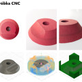 Symulacja i model uzyskany metodą frezowania CNC