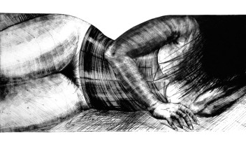 Demon 2, suchoryt, 32x65cm,1985