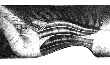 Demon 3, suchoryt, 32x65cm,1986