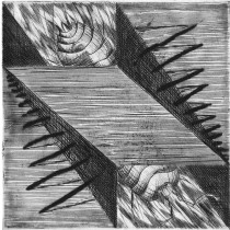 Engram17, miedzioryt-sucha igła, 12,5x12,5cm,1996