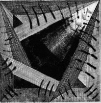 Engram 21, miedzioryt-sucha igła, 12,5x12,5cm,1999