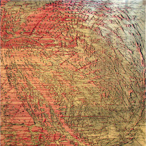 Paenitentia, drzeworyt-sucha igła, 100x100cm, 2006