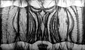 Powierzchnia alternatywna 2, suchoryt,60x100cm,1992