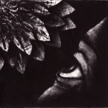 Wzrok, mezzotinta, 12,5x 12,5cm, 2007
