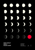 Artur Oleś, Radar Meets Deep Impact, Druk Cyfrowy, 100x70, 2015