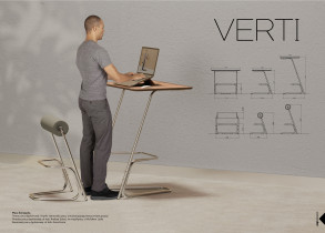 Jacek Boroniec, Projekt stanowiska do pracy w pozycjach: stojącej, półstojącej, siedzącej.