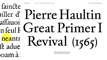 Maria Jarzyna – dyplom licencjacki, Anwers – rewitalizacja kroju pisma wyciętego przez Pierra Haultina  przeznaczonego do małych rozmiarów