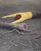 Bezwład, olej na płótnie, 135 x 110 cm, 2024