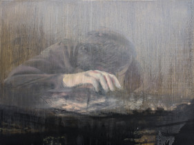 bez tytułu,  olej na płótnie, 59 x 80 cm,  2024