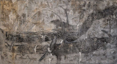 Piotr Kwiatkowski, Alfa- Omega, olej na płótnie, 2018