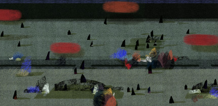 Pustka II - tryptyk, 120x360 (160MB), 2009r.