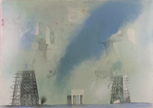 Dwie Wieże 100x70 2008 lithopastel