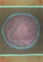 Oko Przeznaczenia 100x70 2013 lithopastel 