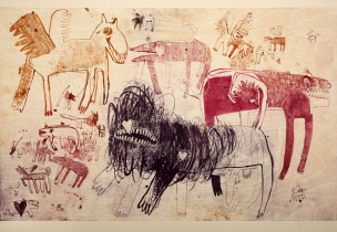 Milena Strycharczyk, bez tytułu, 100x70, mokulito, 2011