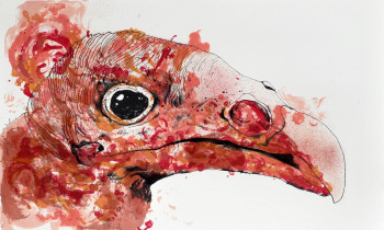 Patrycja Juszczak, Exodus Zwierząt 7, litografia, 100x70, 2010