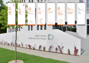 Projekt komunikacji wizualnej Śląskiego Centrum Chorób Serca
