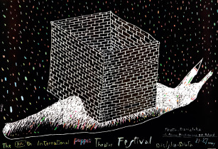 XIV Międzynarodowy Festiwal Teatru Lalek &mdash; hommage &agrave; Jerzy Zitzman, offset, 1989 r.