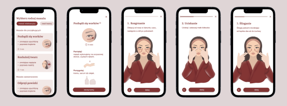 Projekt instrukcji wykonania masażu twarzy, Olga Borowiec, 2022