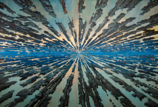 Z cyklu: "Z dala od przestrzeni publicznej", 2009, olej, 190 x 280 cm