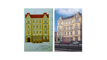 Projekt renowacji i kolorystyki elewacji kamienicy przy ul. Warszawskiej 35 / Manuel Sabalczyk / 1990