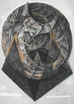 ,,Z cyklu 7 grzechów głównych-gniew'' rysunek, płyta MDF, 70x50cm, 2011 r.