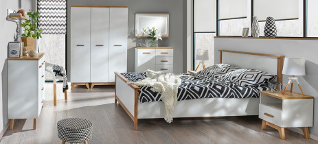 Projekt zestawu mebli do sypialni SVEN, producent: Dolmar