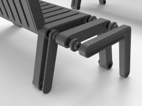 Projekt modułowych mebli miejskich - system