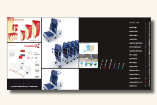 Projekt okładki do katalogu z wystawy prac student&oacute;w Wzornictwa