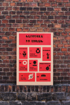 Identyfikacja wizualna akcji społecznej Gliwicka do usług, M. Curyło, K. Bączewska, 2020