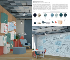 aranżacja wnętrza świetlicy środowiskowej w Katowicach