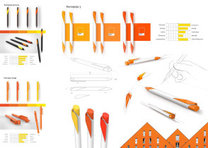 Projekt kolorystyki i obudowy długopisów