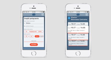 Redesign wyszukiwarki PKP &mdash; mobile, , Kacper Blajer i Magdalena Habarta