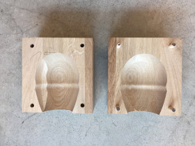 Forma drewniana na naczynie szklane