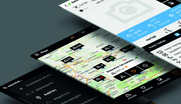 Projekt interfejsu (UX i UI) dla narciarzy