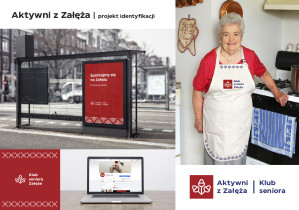 Projekt identyfikacji wizualnej akcji aktywizującej seniorów, Natalia Wielgus, 2021