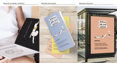 Projekt tożsamości wizualnej kampanii promującej wczesne wspomaganie rozwoju dzieci, Weronika Karska, 2022