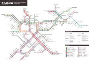 Schemat sieci tramwajowej Krakowa, Agnieszka Lesz, 2014/2015