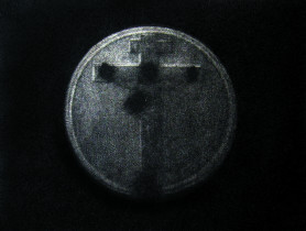 Szymon Prandzioch, Amen, mezzotinta, 8,2x6,3, 2007