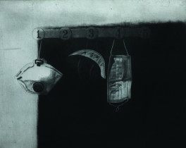 Poczekalnia, mezzotinta, 2019