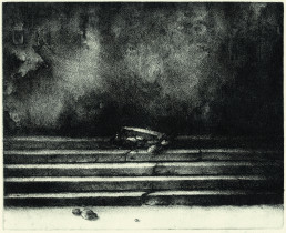 Schody, akwaforta, 1977
