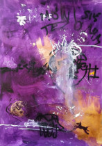 Klaudia Brzezińska (II rok/GW), Zostań moim pieskiem, olej na papierze, 213 x 150, 2020