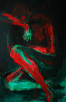 Anna Drobczyk (IV rok/GW), Znudziłam się czekaniem, 150 x 100 cm, 2020