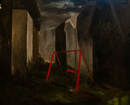 Julia Pałkowska (III rok/GW), Bez tytułu, olej na płótnie, 100 x 120 cm, 2020