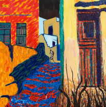 Szymon Poloczek (III rok/M) Bez tytułu, olej na płótnie, 2020