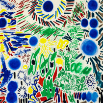 Szymon Poloczek (III rok/M) Bez tytułu, olej na płótnie, 100 x 100 cm, 2020