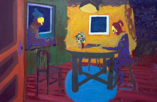 Szymon Poloczek (III rok/M), Pokój Sonii,  olej na płótnie, 150 x 100 cm, 2020