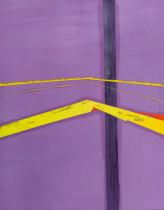 Justyna Wolska (IV rok/GW), Bezgłos, olej na płótnie, 170 x 130 cm, 2020